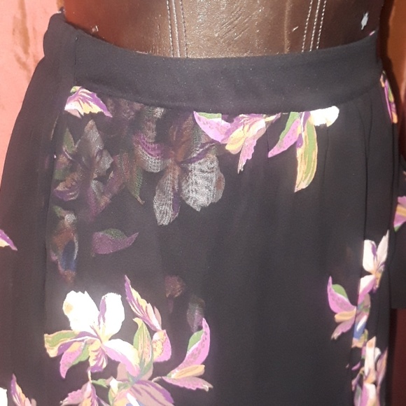 ** a•n•d e a w y Summer Floral Print Hi Low Skirt - Picture 4 of 8